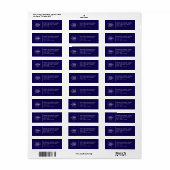  Professional Business Logo  Return Address Label (Full Sheet)