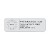  Professional Business Logo  Return Address Label (Voorkant)