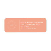 Professional Business Logo Return Address Label (Voorkant)