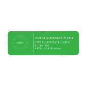  Professional Business Logo  Return Address Label (Voorkant)
