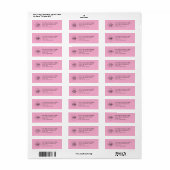  Professional Business Logo  Return Address Label (Full Sheet)