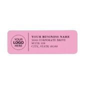 Professional Business Logo Return Address Labels (Voorkant)