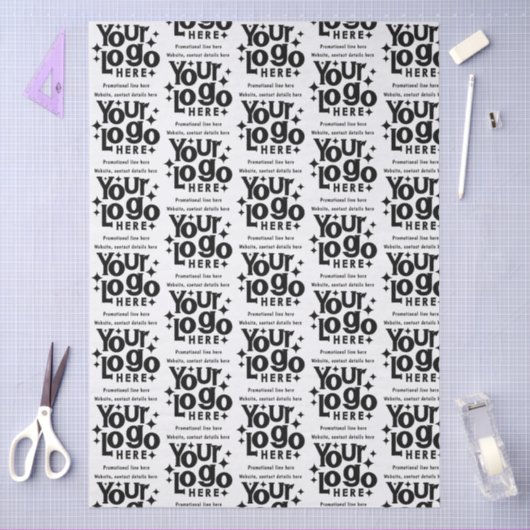 Professional Business Logo Text Promotional Retro Tissuepapier (Craft)