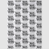 Professional Business Logo Text Promotional Retro Tissuepapier (Voorkant)