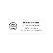 Professional Business Moderne Logo Return-adres Zelfinktende Stempel (Design)