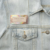 Professional Business Neutral Beige Magnetic Naamplaatje (In situ)