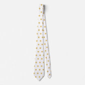 Professional Business Pattern Cute Captain White Stropdas (Voorkant)