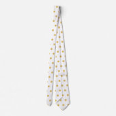 Professional Business Pattern Cute Captain White Stropdas (Achterkant)