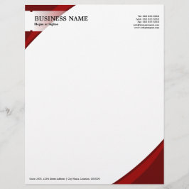 Professional Business Red Custom Briefhoofd