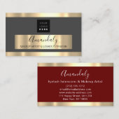 Professional Business Services Gold VIP Grey Visitekaartje (Voorkant / Achterkant)