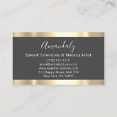 Professional Business Services Gold VIP Grey Visitekaartje (Achterkant)