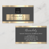 Professional Business Services Gold VIP Grey Visitekaartje (Voorkant / Achterkant)