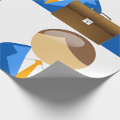 Professional Businessman Icon with Briefcase Cadeaupapier (Hoek)