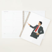 Professional Businessman in Suit with Pointer Planner (Display)