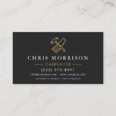 Professional Carpenter QR Code Visitekaartje (Voorkant)