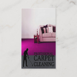 Professional Carpet Cleaning Service Business Card Visitekaartje