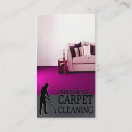Professional Carpet Cleaning Service Business Card Visitekaartje