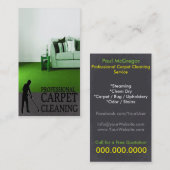 Professional Carpet Cleaning Service Business Card Visitekaartje (Voorkant / Achterkant)