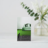 Professional Carpet Cleaning Service Business Card Visitekaartje (Staand voorkant)