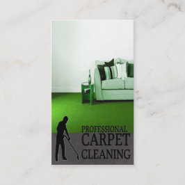 Professional Carpet Cleaning Service Business Card Visitekaartje