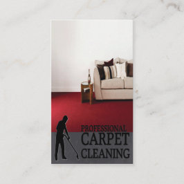 Professional Carpet Cleaning Service Business Card Visitekaartje