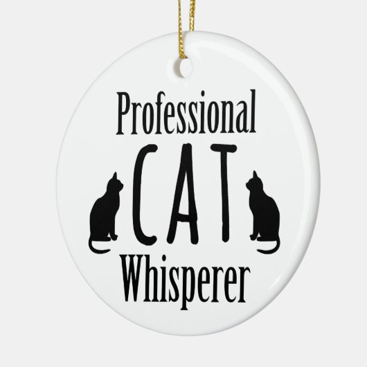 Professional Cat Whisperer Keramisch Ornament (Links)