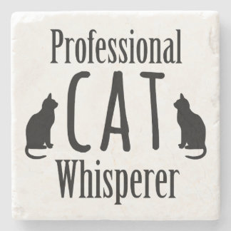 Professional Cat Whisperer Stenen Onderzetter