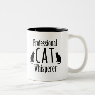 Professional Cat Whisperer Tweekleurige Koffiemok