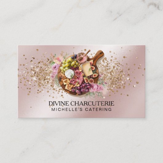 Professional Charcuterie Catering Grazing Board  Visitekaartje (Voorkant)