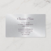 Professional Cherry Blossom Pink Silver Visitekaartje (Achterkant)