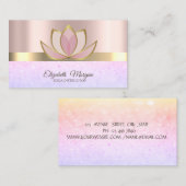 Professional Chic Elegant Bokeh, Lotus Visitekaartje (Voorkant / Achterkant)