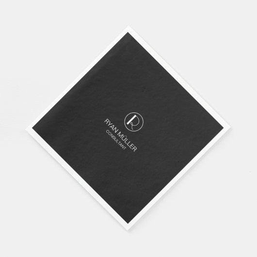 Professional Chic Elegant Plain and Monogram Servet (Hoek)