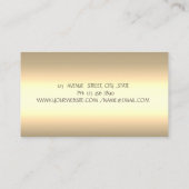 Professional Chic Gold Lotus Flower Yoga Visitekaartje (Achterkant)