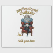 Professional Chillaxer Monkey king Funny Cool App Cadeaupapier (Vlak)