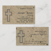 Professional Christelijk Cross Jesus Religie Visitekaartje (Voorkant / Achterkant)