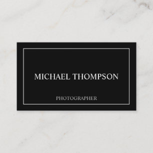 Professional Classic Black en White Visitekaartje