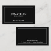 Professional Classic Black en White Visitekaartje (Voorkant / Achterkant)