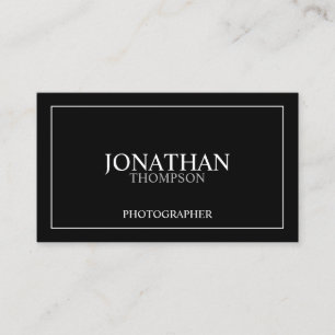 Professional Classic Black en White Visitekaartje