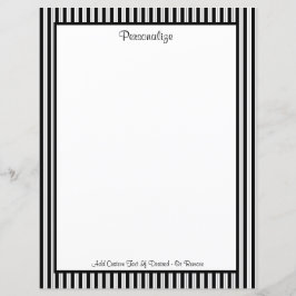 Professional Classic Black & White Stripe Patroon