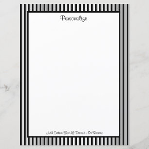 Professional Classic Black & White Stripe Patroon