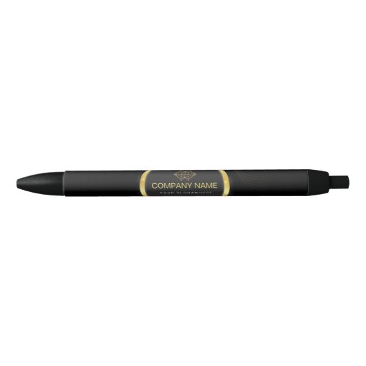 Professional Classic Elegant Black Gold Zwarte Inkt Pen (Voorkant)