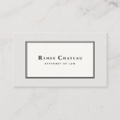 Professional Classic Elegant Brown Taupe Attorney Visitekaartje (Voorkant)