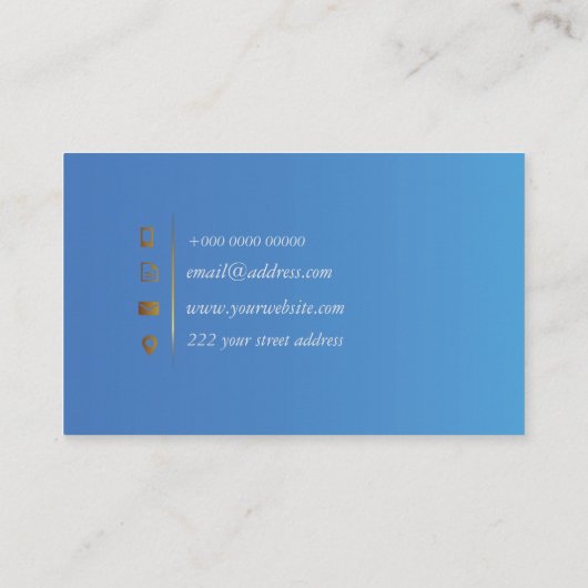 Professional Classic White Visitekaartje (Achterkant)