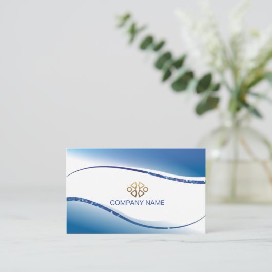 Professional Classic White Visitekaartje (Staand voorkant)