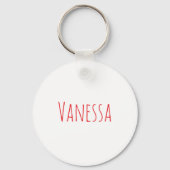 Professional classical calligraphy name custom red sleutelhanger (Voorkant)