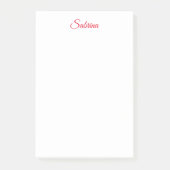 Professional classical handwriting name custom post-it® notes (Voorkant)