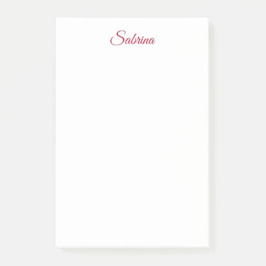 Professional classical handwriting name custom post-it® notes (Voorkant)