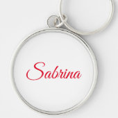 Professional classical handwriting name custom sleutelhanger (Voorkant)