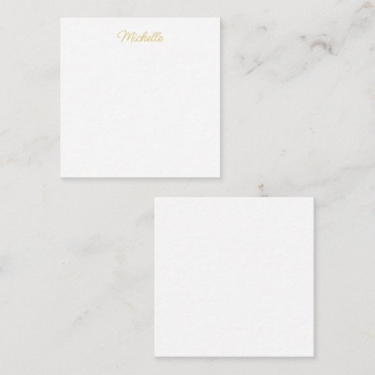Professional Classical Minimalist Plain Own Name Notitiekaartje (Voorkant / Achterkant)