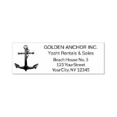 Professional Classy Nautical Anchor Business Zelfinktende Stempel (Design)